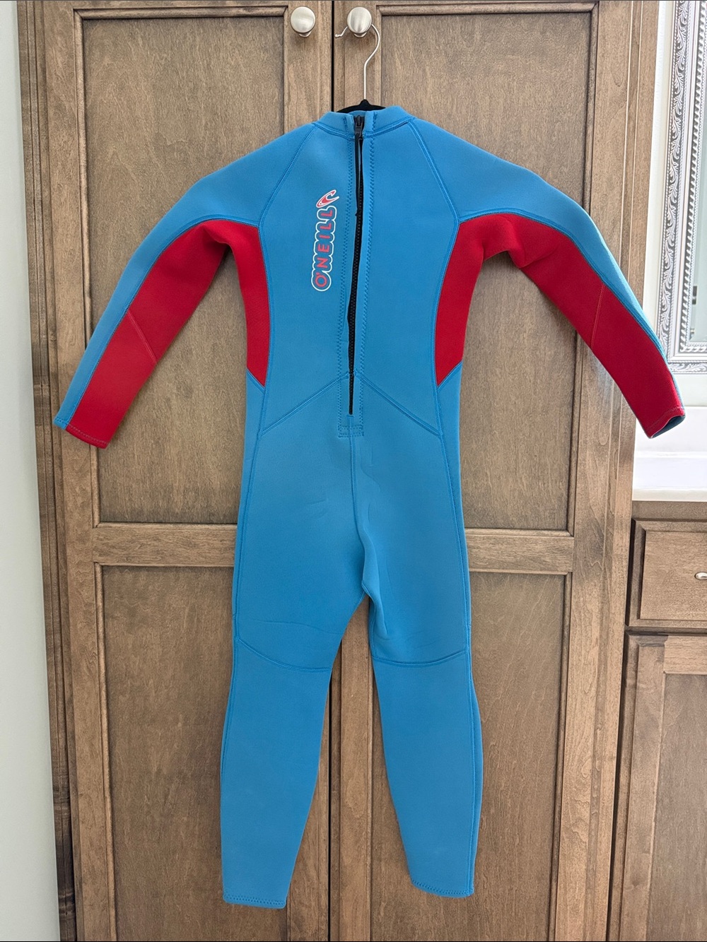 O'Neill Bright Blue and Red Kids Full Wetsuit